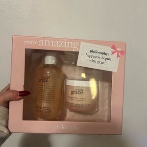 Philosophy Amazing Grace Body Wash Set - Pink and White